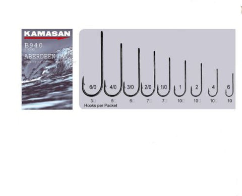 Kamasan B940 Aberdeen Hooks - Size 6 to 6/0