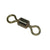 Matt Black Round Eye Plain Rolling Carp Rig Swivels